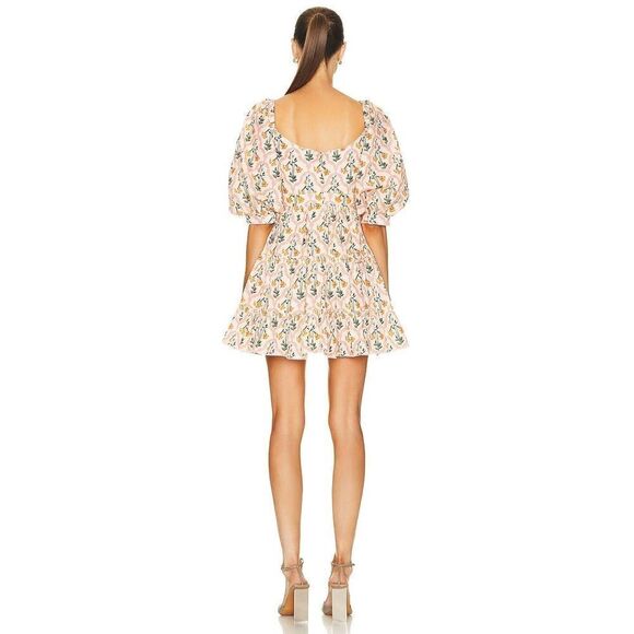 Agua by Agua Bendita Guanabana Botanico Rosa Mini Dress M - Picture 3 of 11